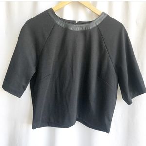 Banana Republic factory black 3/4 sleeve top